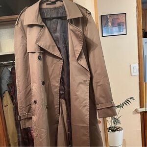 Mango Men's Tan Trench Coat